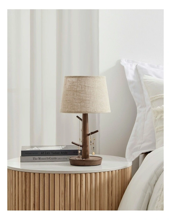 Marilyn Table Lamp with Jewellery Branch in Brown