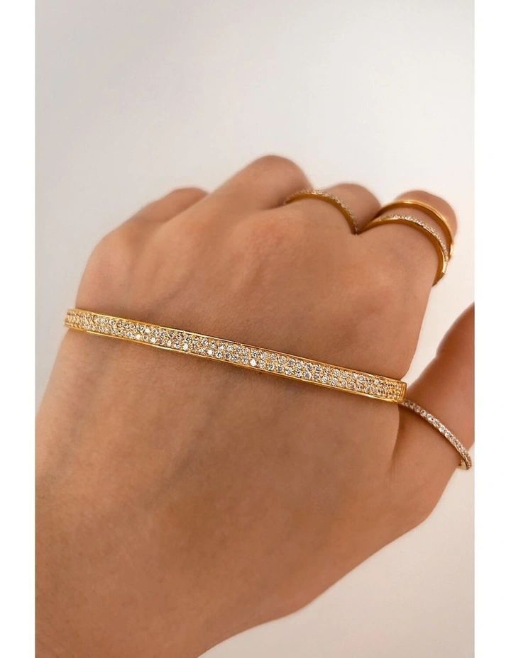 Destiny Palm Cuff in Gold
