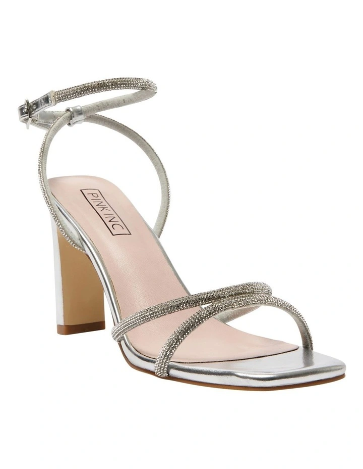Letita Sandals in Silver Metallic