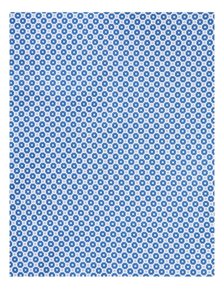 Geo Print Pocket Square in Blue
