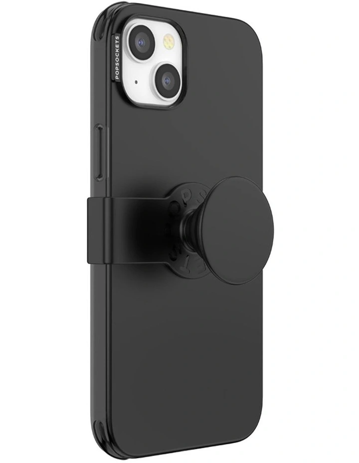 PopCase iPhone 14 Plus Phone Case Stand Grip Mount Holder in Black