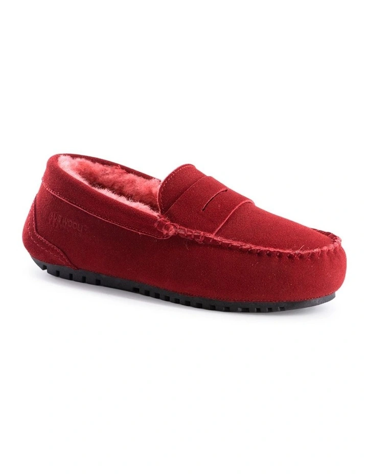Women Byronbay Cosy Moccasin Red