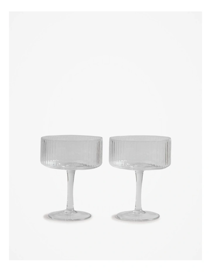 Vivi Coupe Set Of 2 in Clear