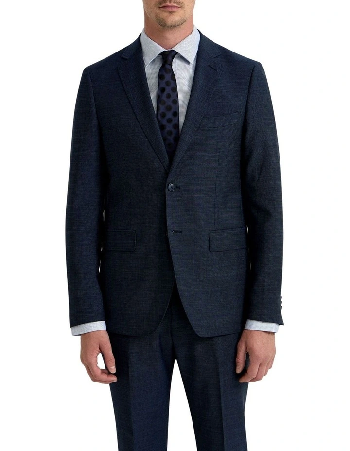 Auden Wool Stretch Suit Jacket in Blue