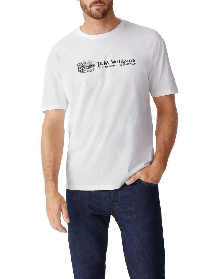 Outfitter T-Shirt in White/Green