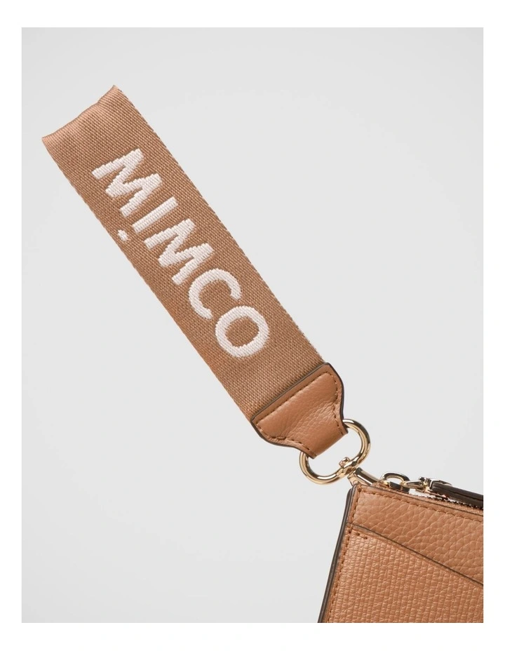Webbing Wrist Bag Strap in Caramel