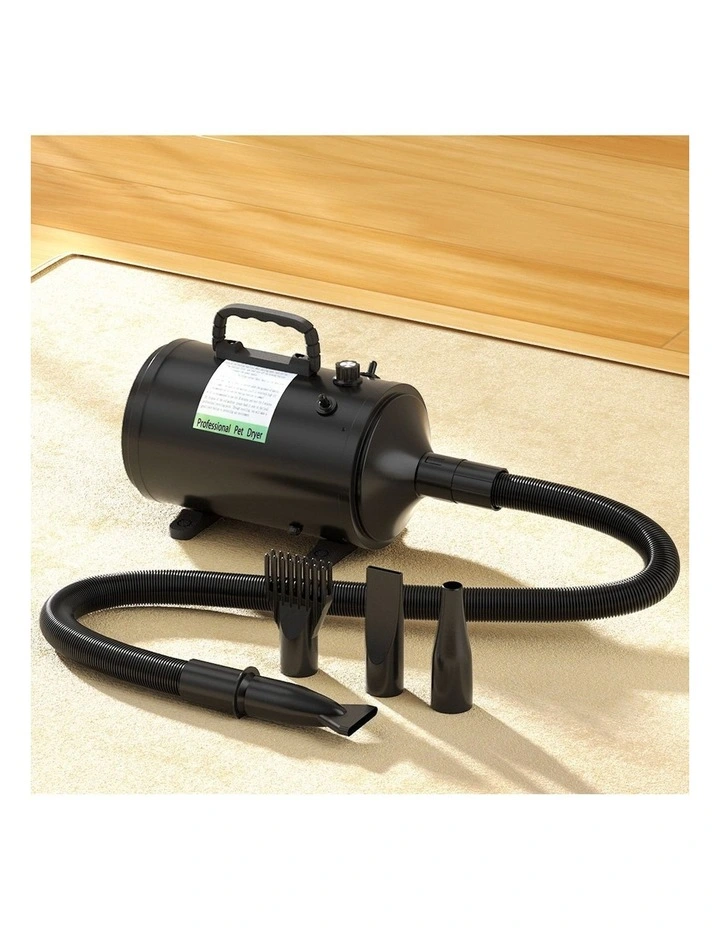 Low Noise Pet Hair Dryer in Black