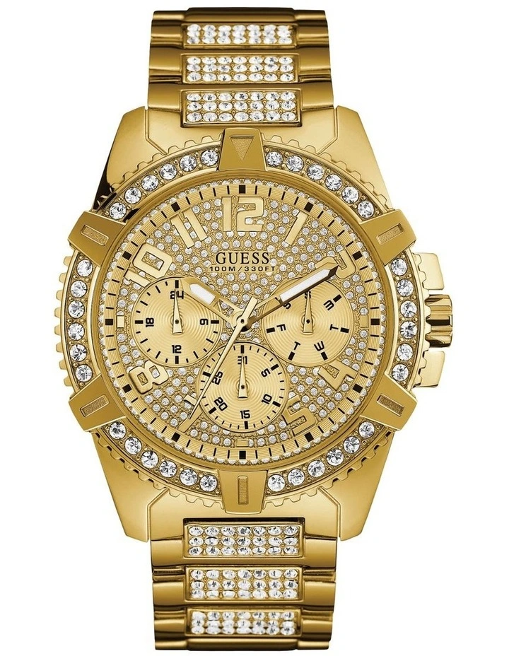 Frontier Gold Stainless Steel Chronograph Watch W0799G2