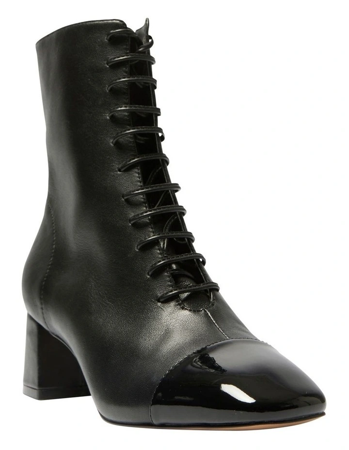 Talent Boots in Black Patent/Leather