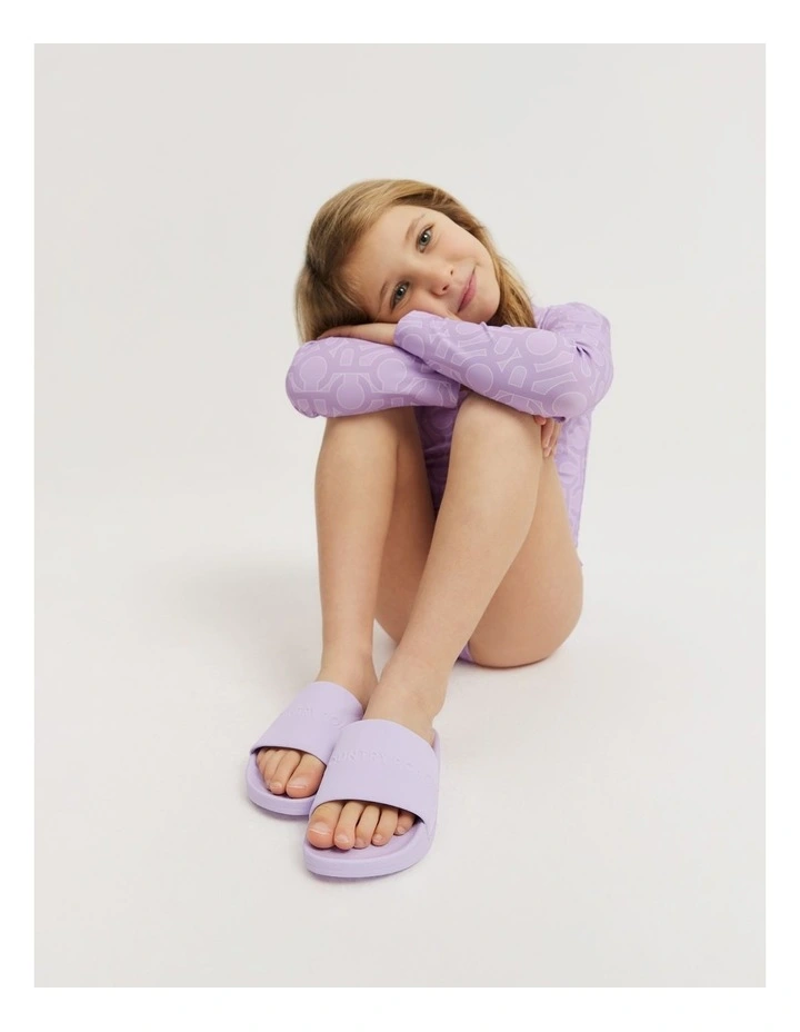 Logo Pool Slide in Lilac