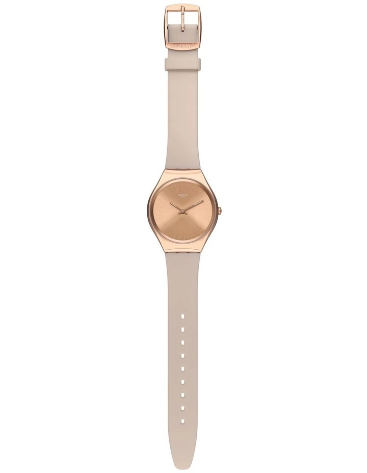 Skinrosee Rose Gold Silicone Quartz Watch