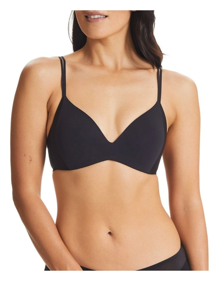 Dual No Wire Boost Bra in Jet Black
