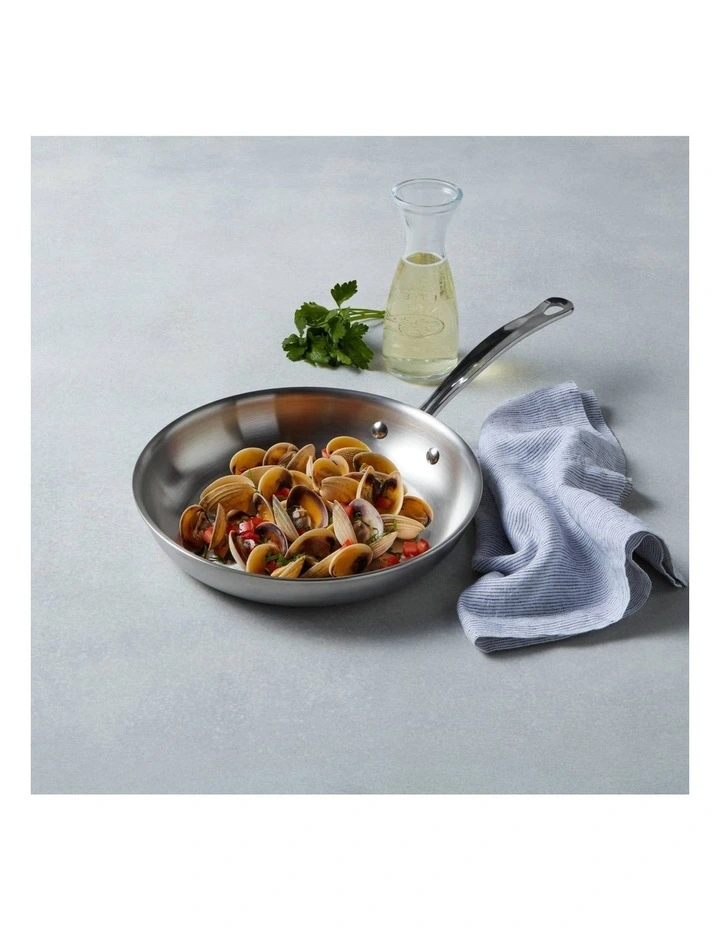 Per Amore Clad Stainless Steel Induction Open Skillet 26cm