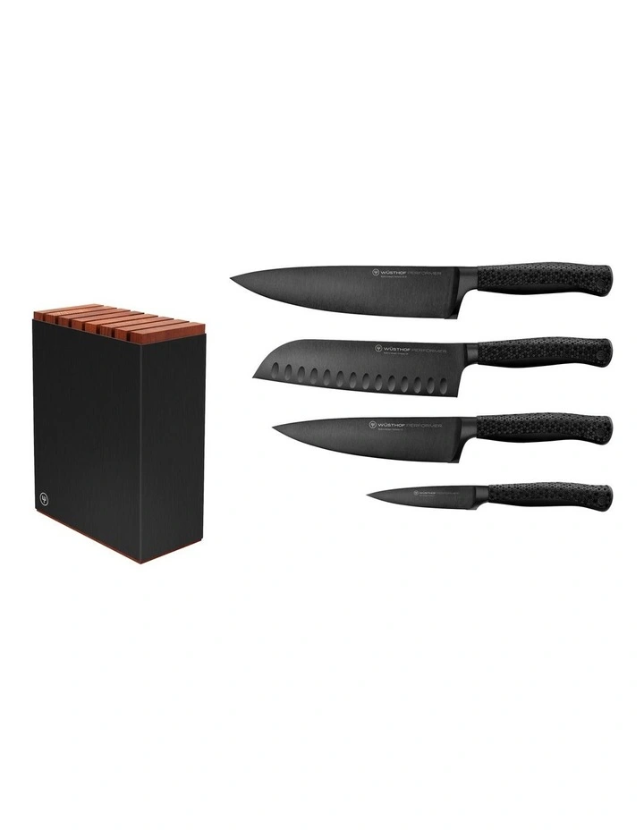 Performer Knife Block Bundle in Black