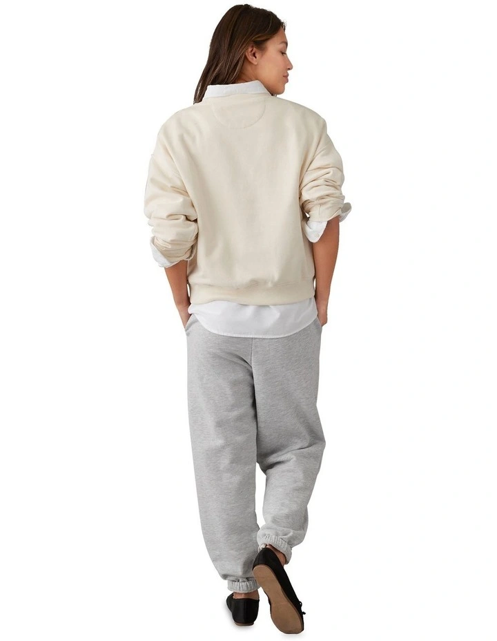 Funday Graphic Sweatshirt in Cappuccino