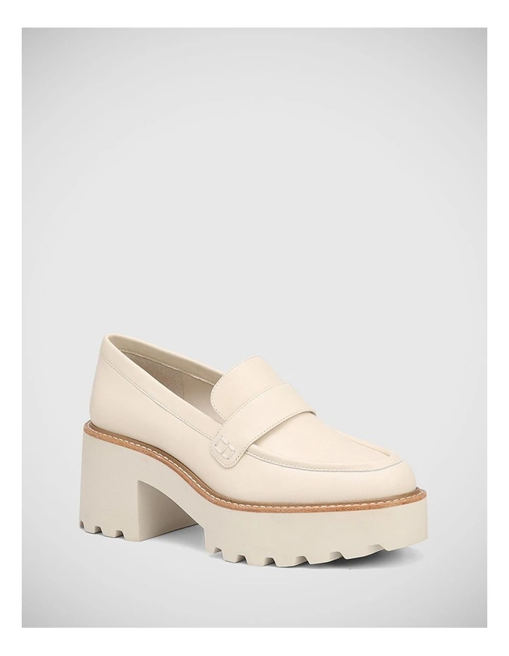 Saturn Leather Loafer in Vintage Ivory