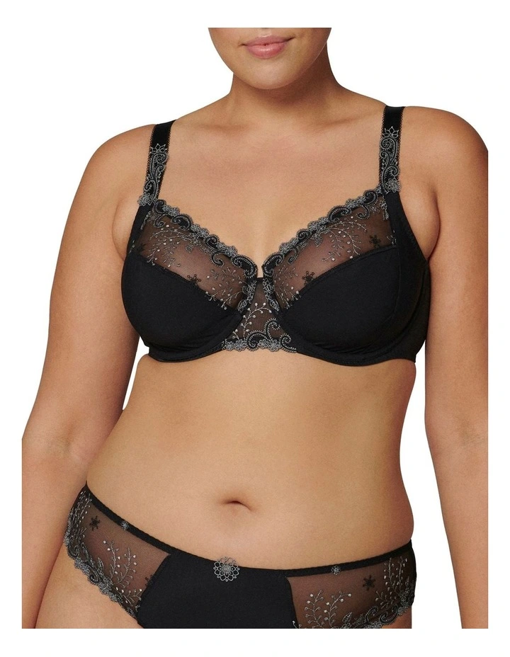 Delice Full Cup Control Bra in Black