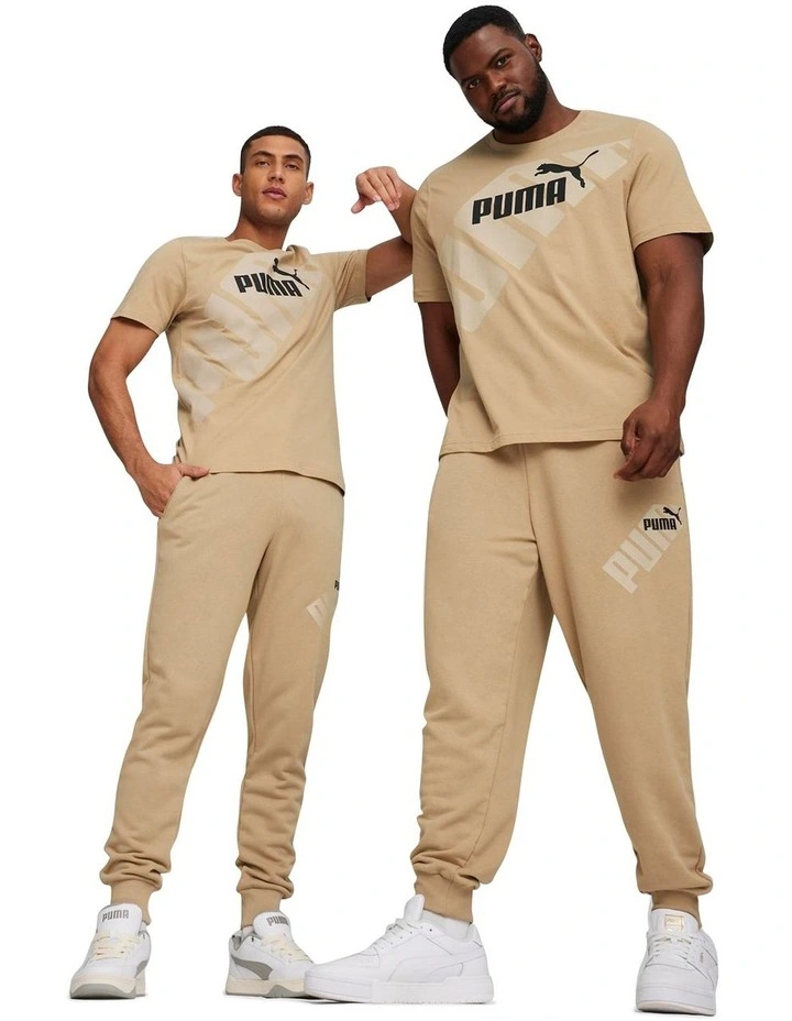 Power Graphic Sweatpants in Prairie Tan