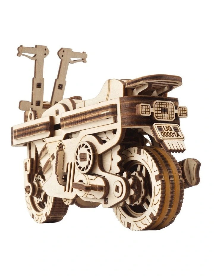 Mechanical Moto Compact Folding Scooter 192 Piece Wooden 3D Puzzle (14 Years)
