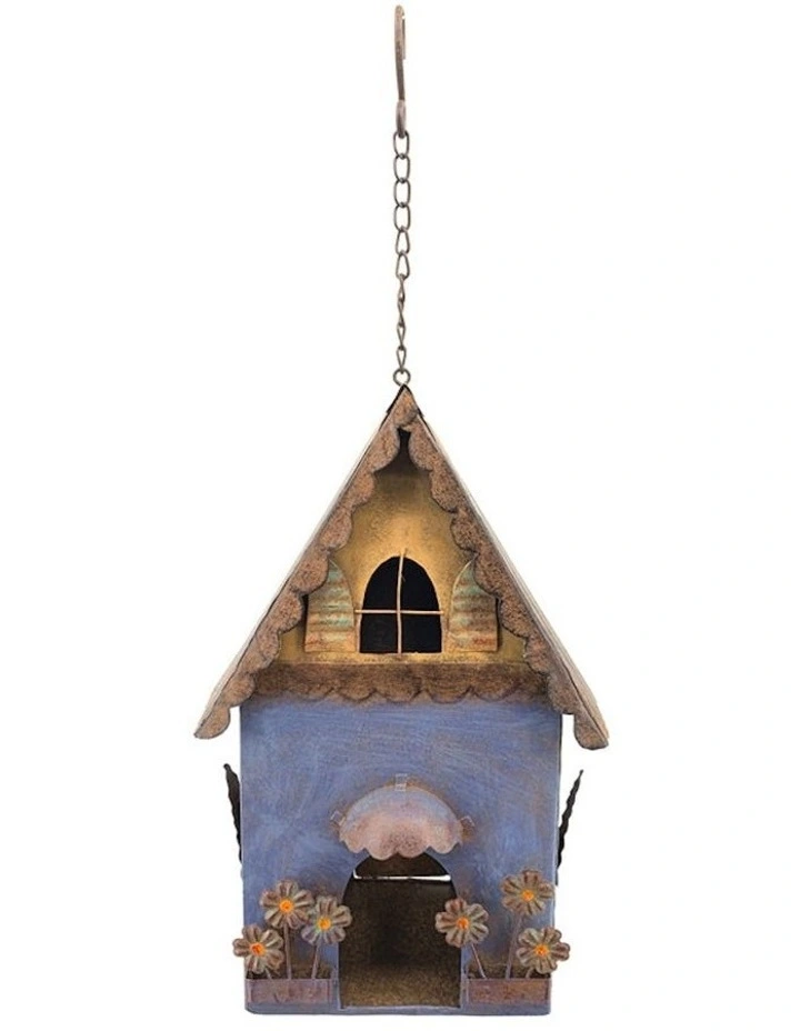 Hanging Birdhouse Feeder in Multi