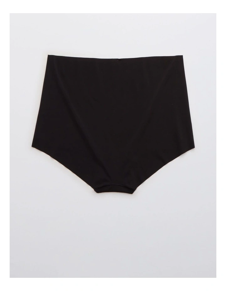 No Show Smoothez XTRA Mid Rise Cheeky Underwear in Black