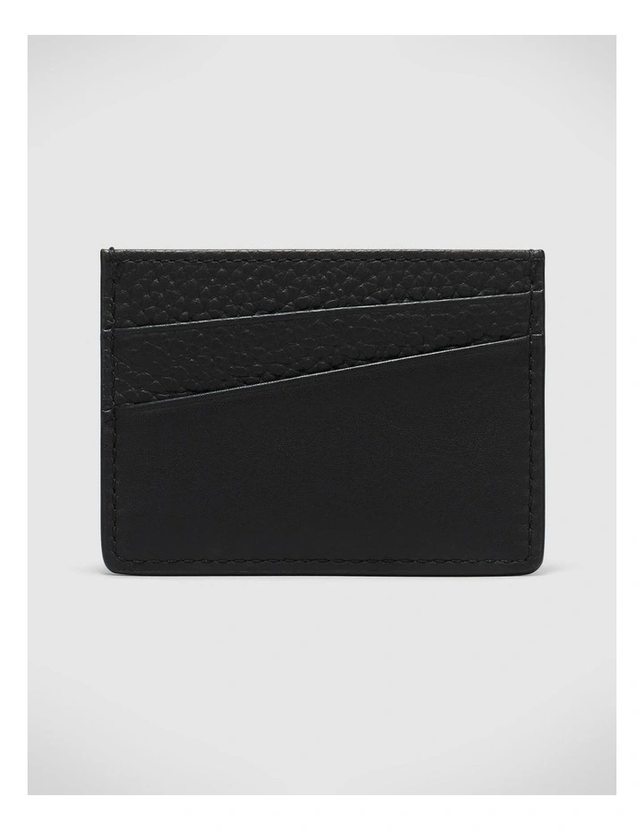 Leather Card Holder in Black