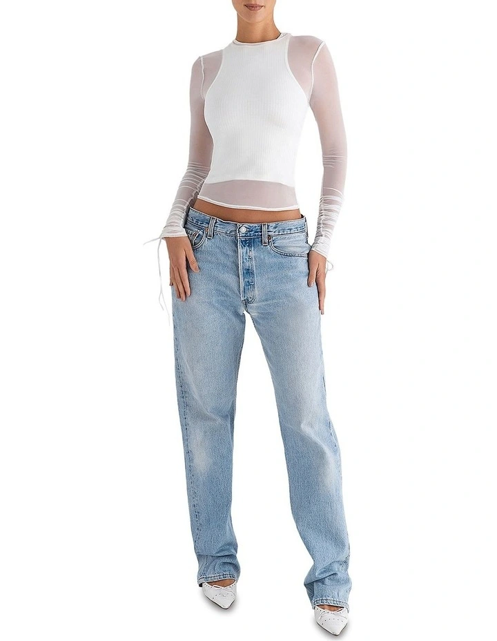 Layered Top in White