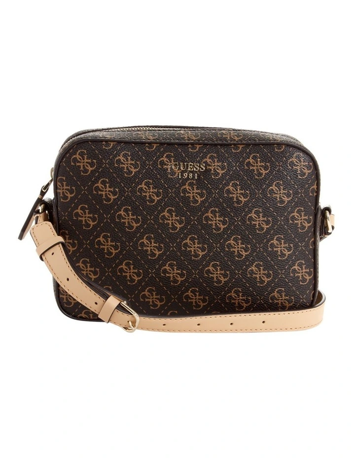 Kamryn Brown Zip Top Crossbody Bag SG669112BRO