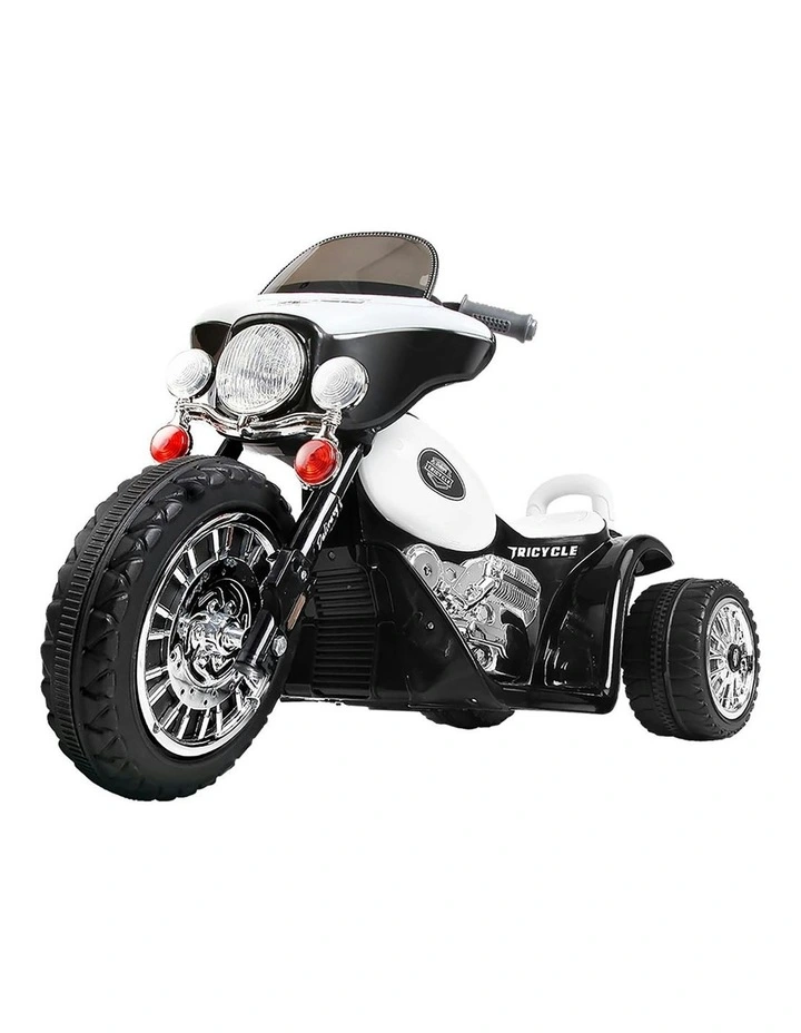 Harley-inspired kids ride on motorbikes 6V in Black/White