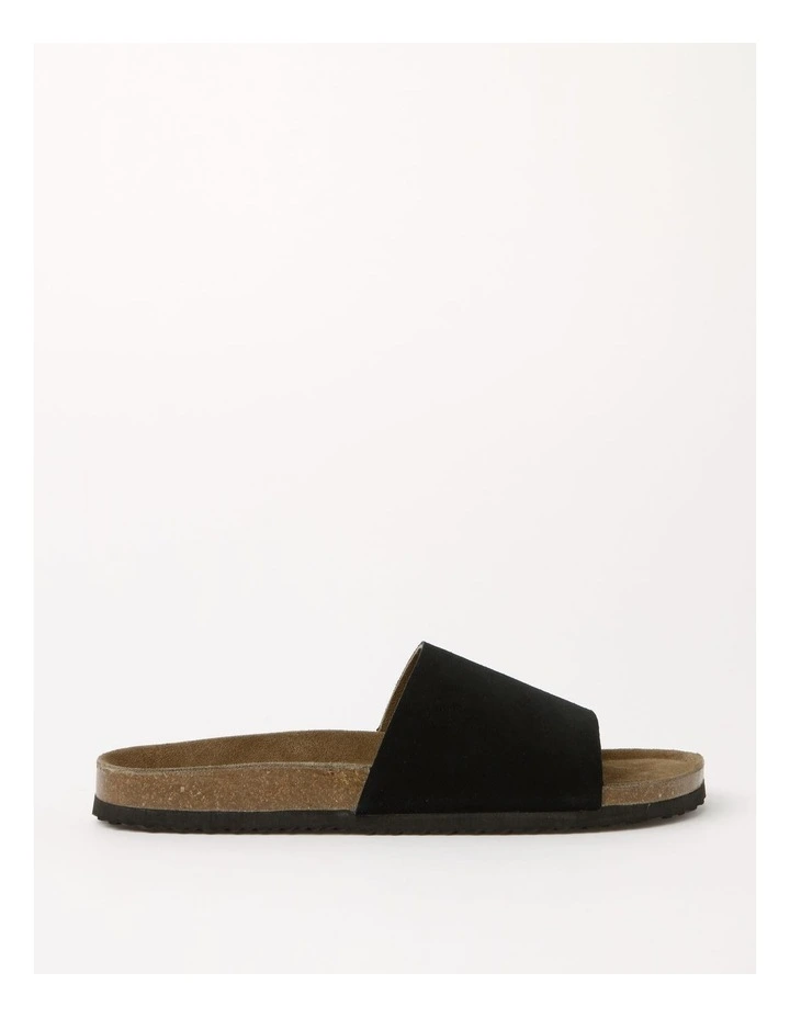 Nico Slides in Black Suede