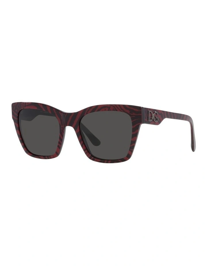 0DG4384 Sunglasses in Zebra Bordeuax