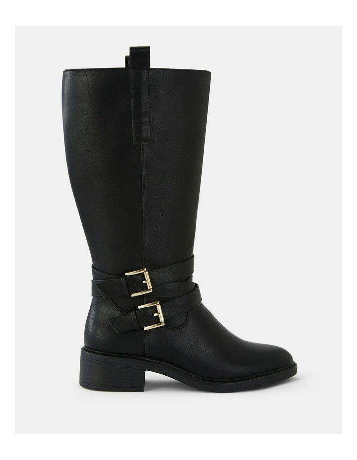Joany Zip Up Boots in Black