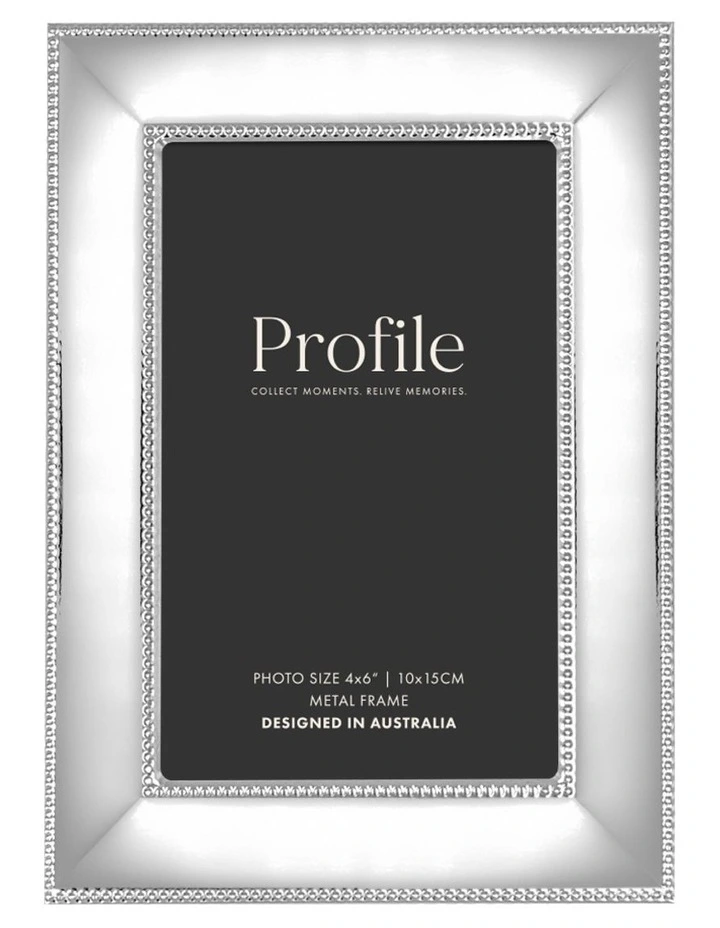 Romance Metal Photo Frame 4x6 in Silver