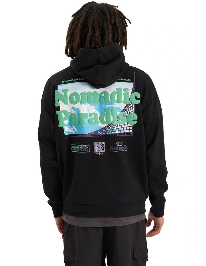 Everest Oversized Hoodie in Jet Black