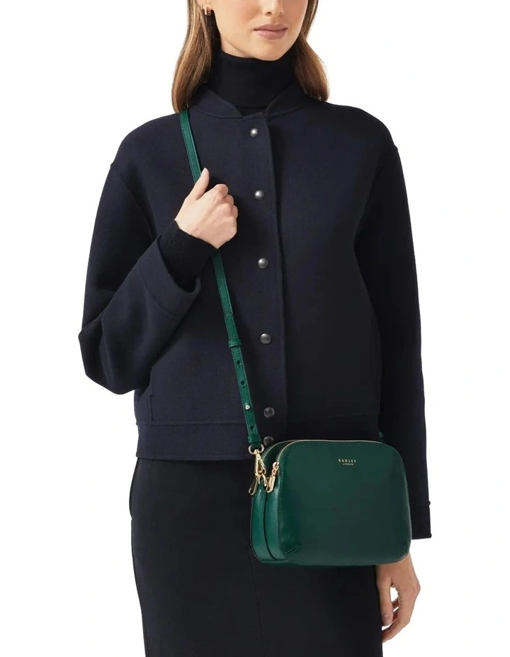 Dukes Place Medium Zip-Top Crossbody Bag in Alpine