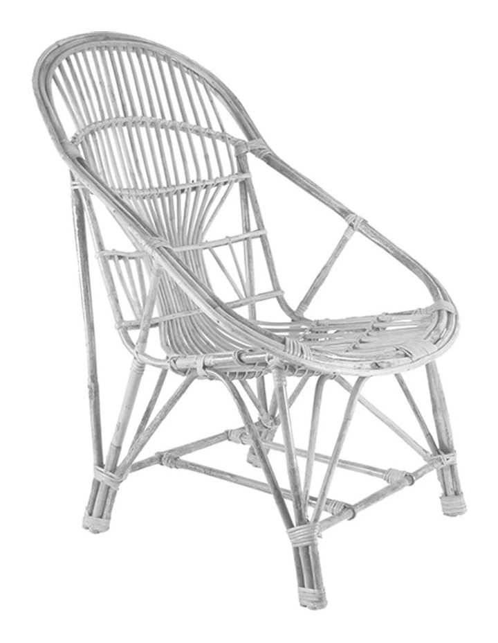 Heeli Cane Chair in White