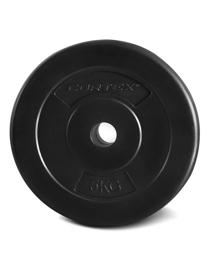 5kg EnduraShell 25mm Standard Plates Set of 4 in Black