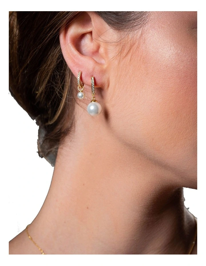 Promenade 18K Gold Plated Sterling Silver Earrings in Gold