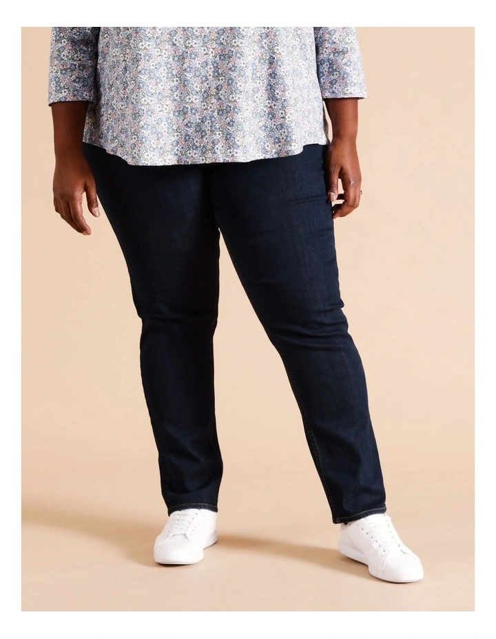 Organic Cotton Blend Wardrobe Staple Slim Jean In Indigo