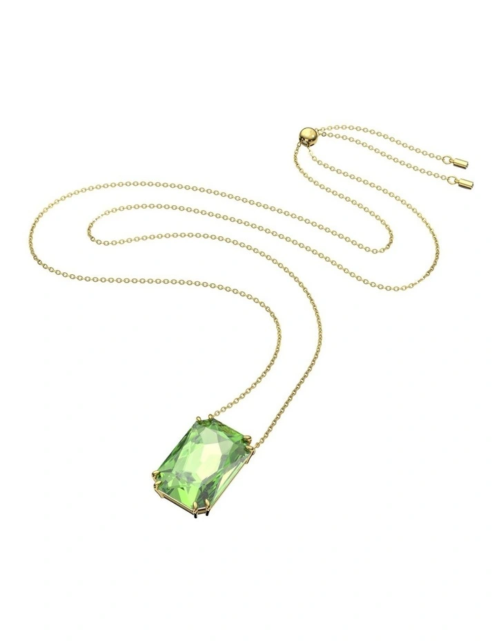 Millenia Pendant Octagon Cut Gold-Tone Plated in Green