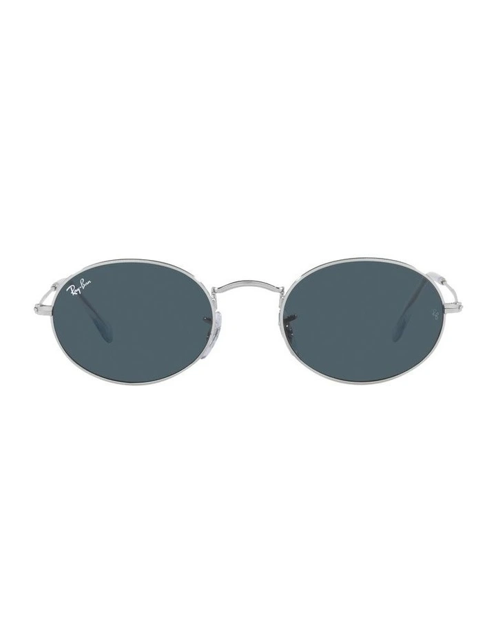 Oval Silver Sunglasses