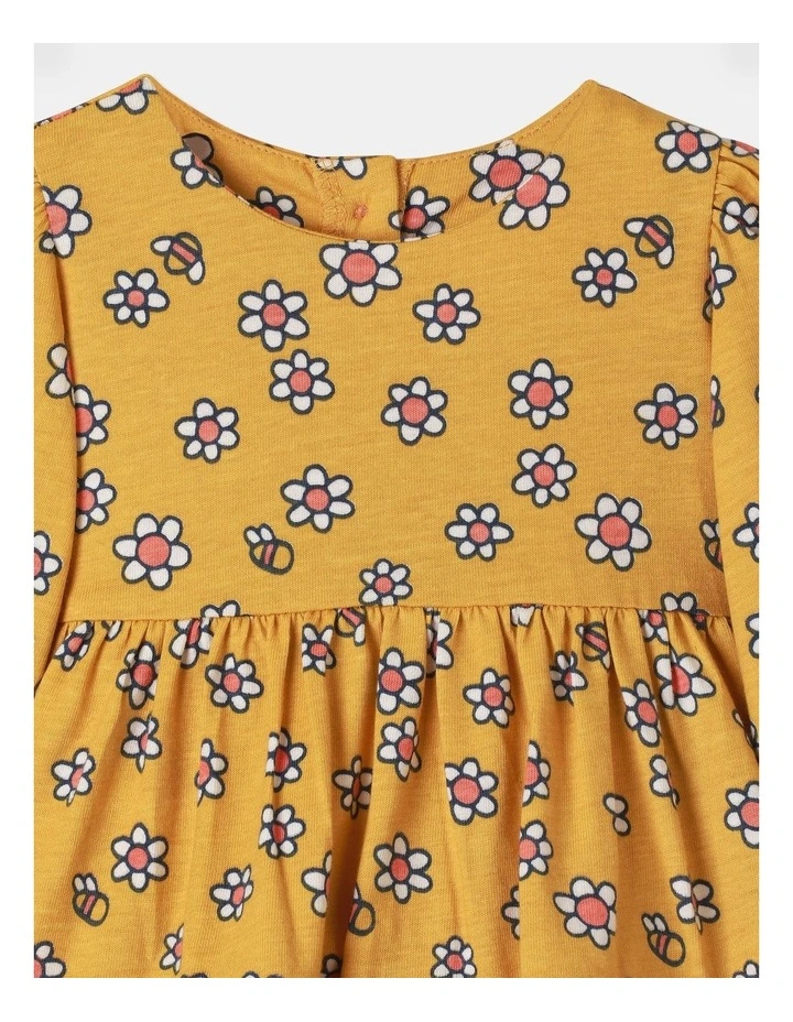 Marigold Knit Top And Rib Pant Set in Mustard