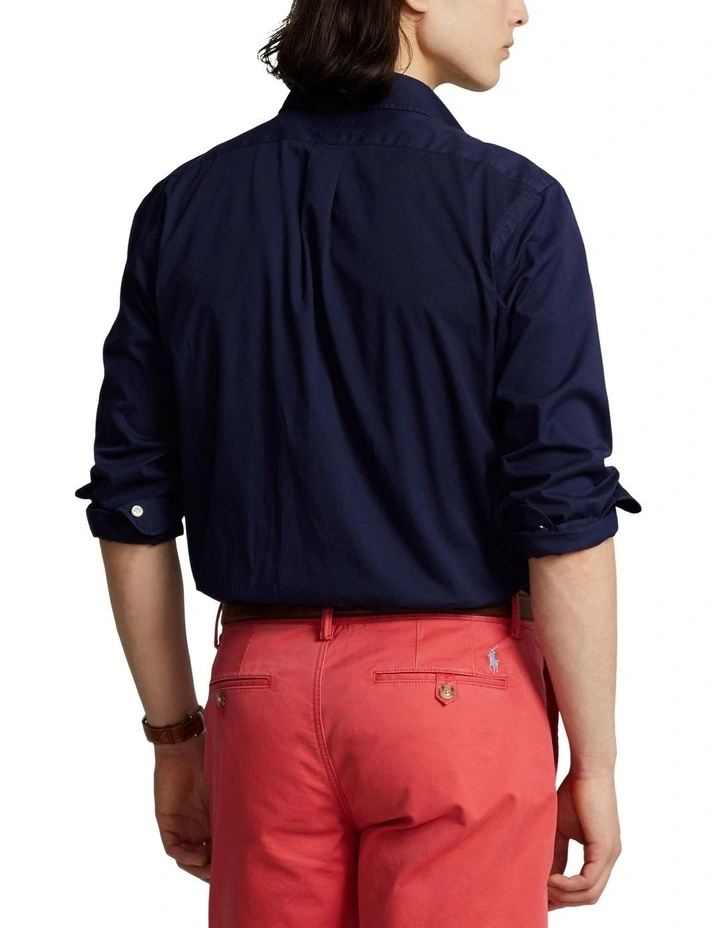 Featherweight Twill Classic Fit Shirt in Navy