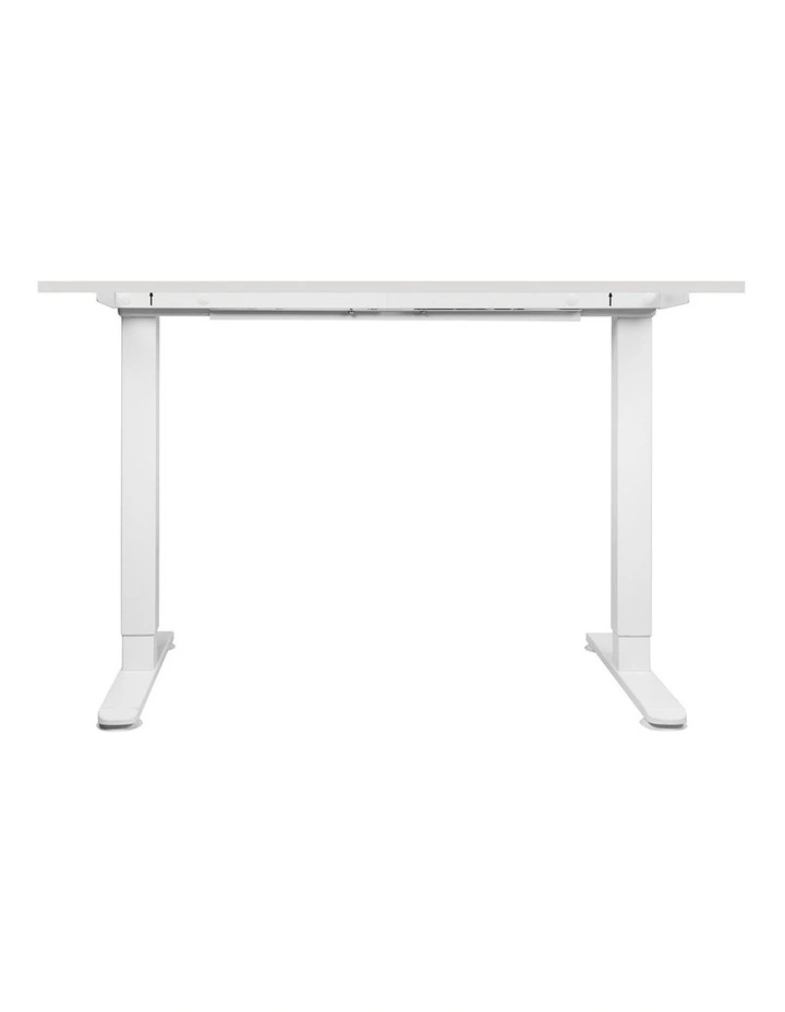 Electric Dual Motor Height Adjustable Motorised Standing Desk 120cm in White