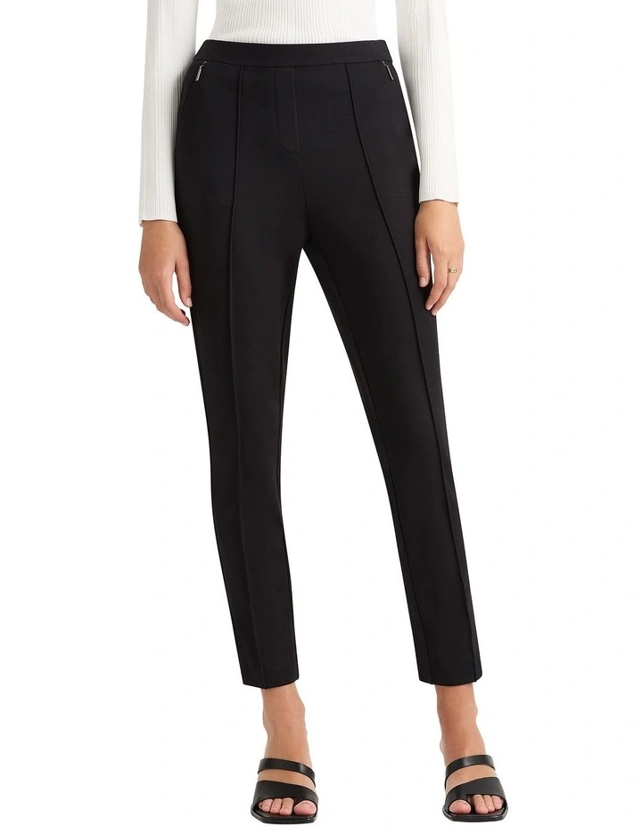Giulana Ponte Pant in Black