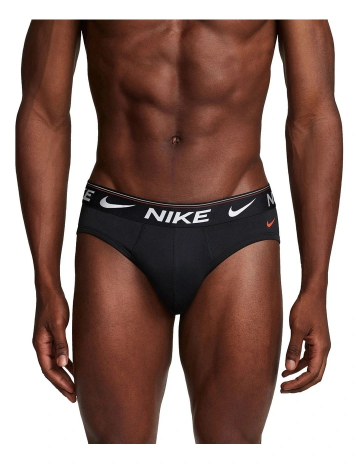 Micro Trek Briefs 3 Pack in Black