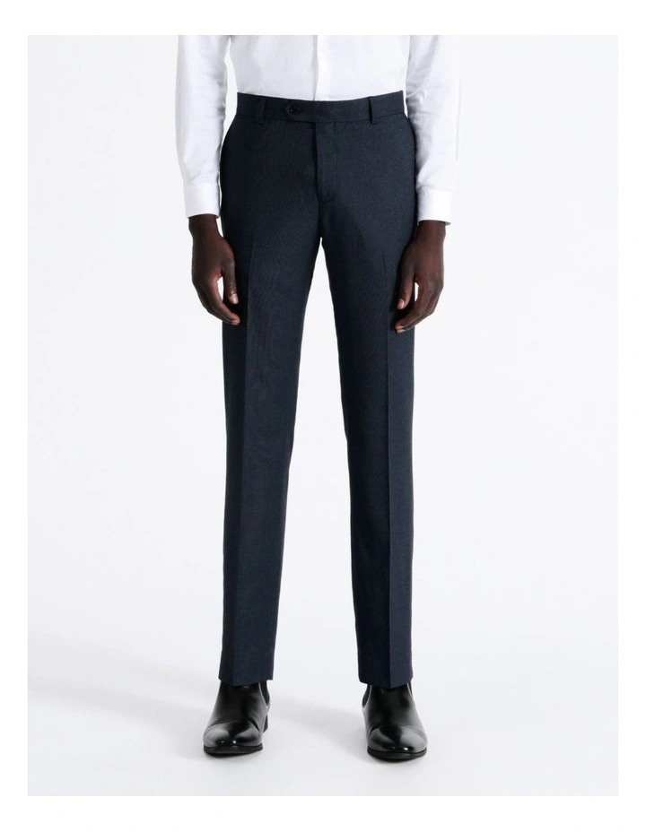Tailored Texture Trouser in Blue