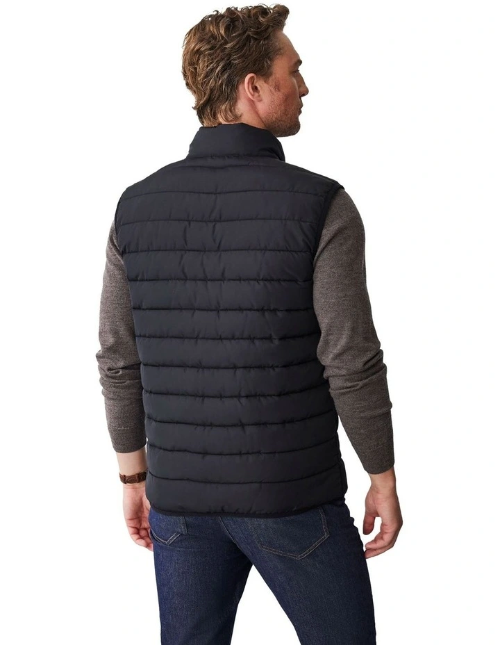 Lightweight Puffer Vest in Black