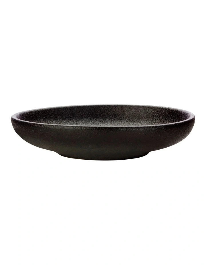 Caviar 10cm Round Sauce Dish in Black