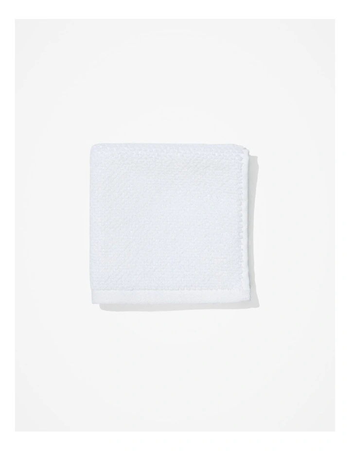 Calo Australian Cotton Face Washer in White